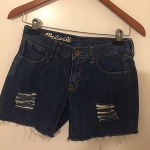 Brand New Madewell NWOT Ripped Cutoff Shorts